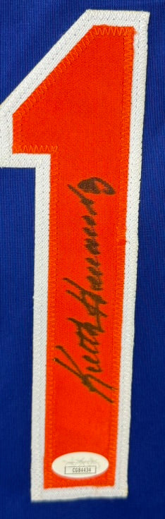 KEITH HERNANDEZ AUTOGRAPHED SIGNED CUSTOM BLUE PRO STYLE JERSEY