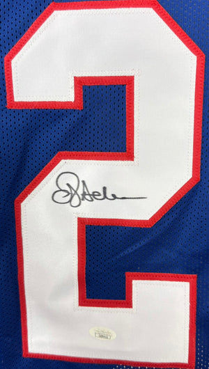 OJ ANDERSON AUTOGRAPHED SIGNED CUSTOM BLUE PRO STYLE JERSEY JSA COA
