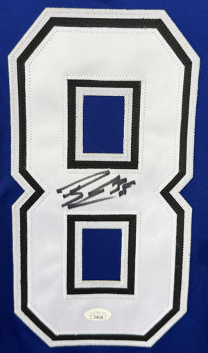 BRANDON HAGEL AUTOGRAPHED SIGNED CUSTOM BLUE PRO STYLE JERSEY JSA COA