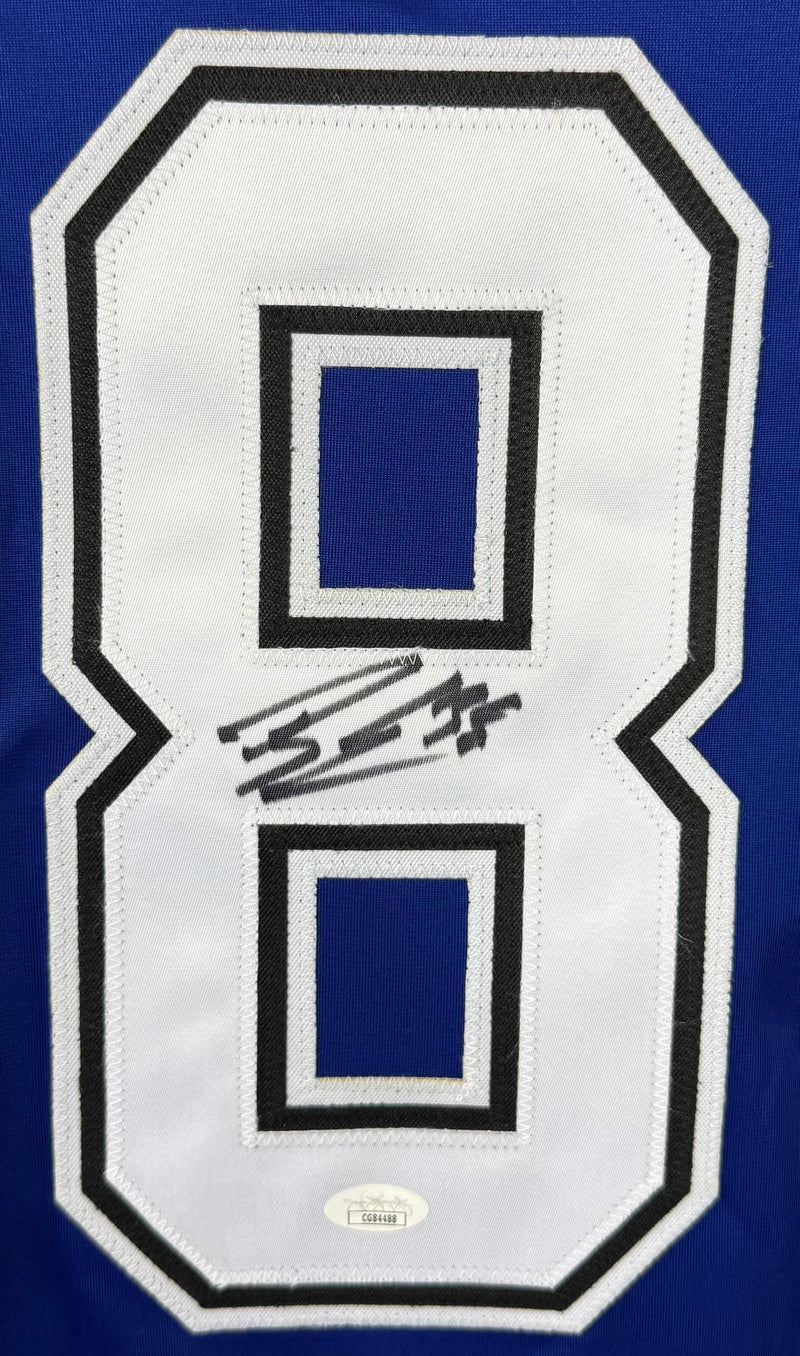 BRANDON HAGEL AUTOGRAPHED SIGNED CUSTOM BLUE PRO STYLE JERSEY JSA COA