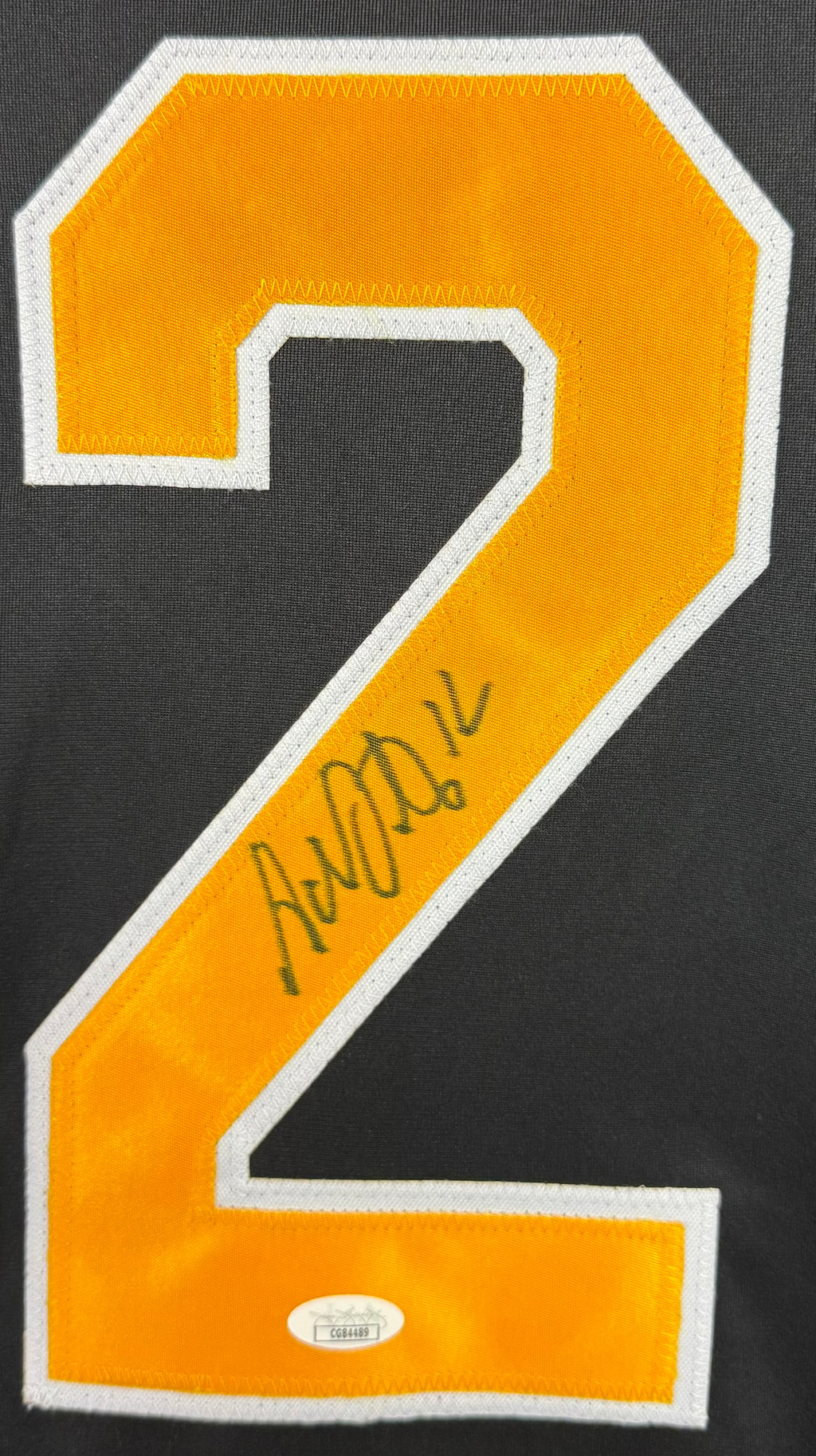 ADAM OATES AUTOGRAPHED SIGNED CUSTOM BLACK PRO STYLE JERSEY JSA COA