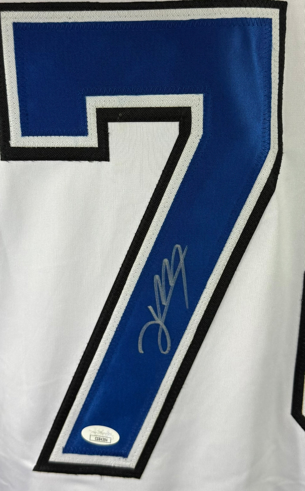 EMIL LILLEBERG AUTOGRAPHED SIGNED CUSTOM WHITE PRO STYLE JERSEY JSA COA
