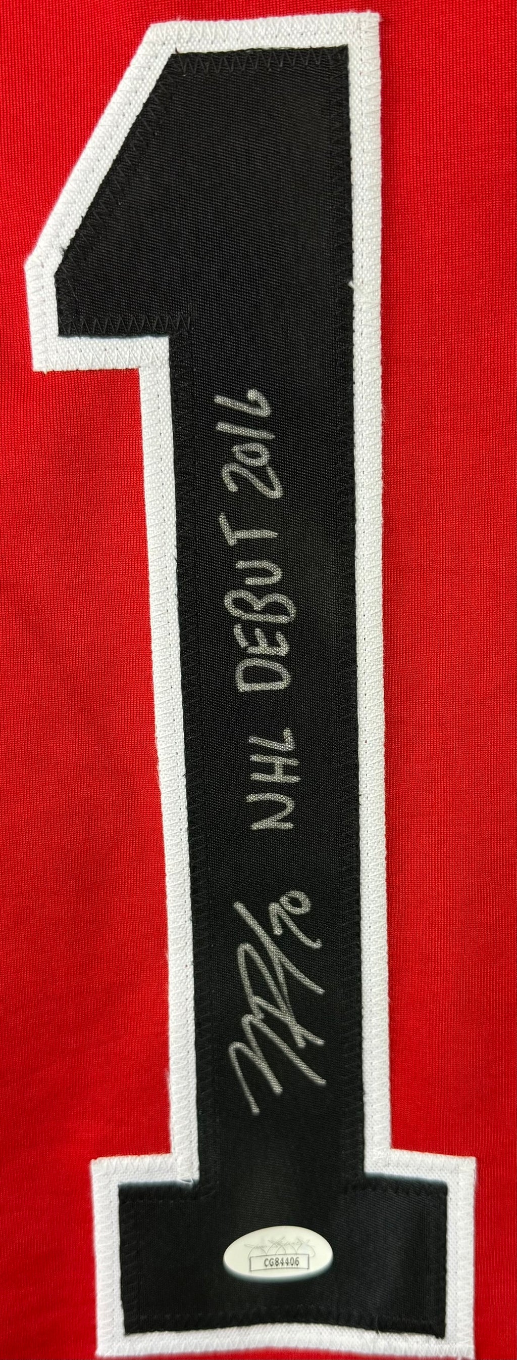 NICK PAUL AUTOGRAPHED SIGNED INSCRIBED CUSTOM  RED PRO STYLE JERSEY JSA COA