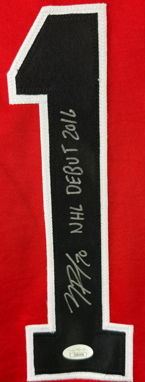 NICK PAUL AUTOGRAPHED SIGNED INSCRIBED CUSTOM  RED PRO STYLE JERSEY JSA COA