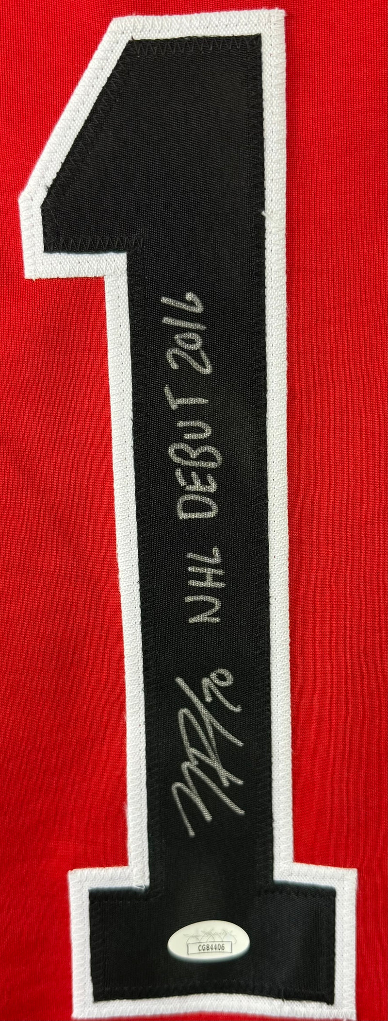 NICK PAUL AUTOGRAPHED SIGNED INSCRIBED CUSTOM  RED PRO STYLE JERSEY JSA COA