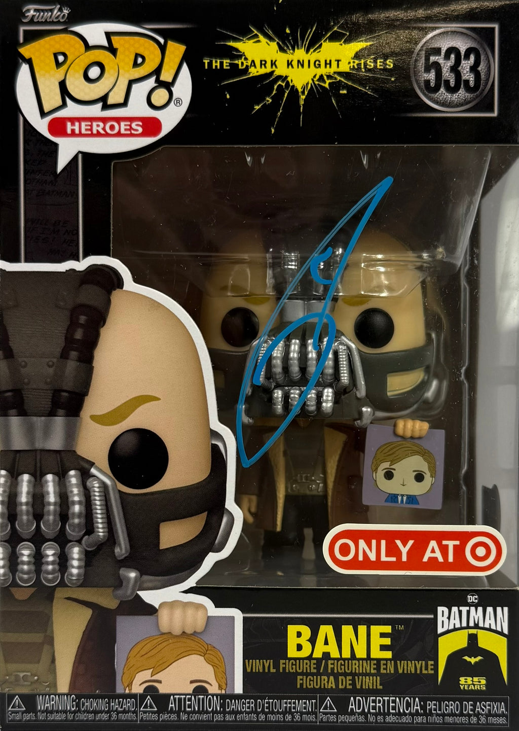 Tom Hardy autographed signed Funko Pop #533 The Dark Knight Rises BAS