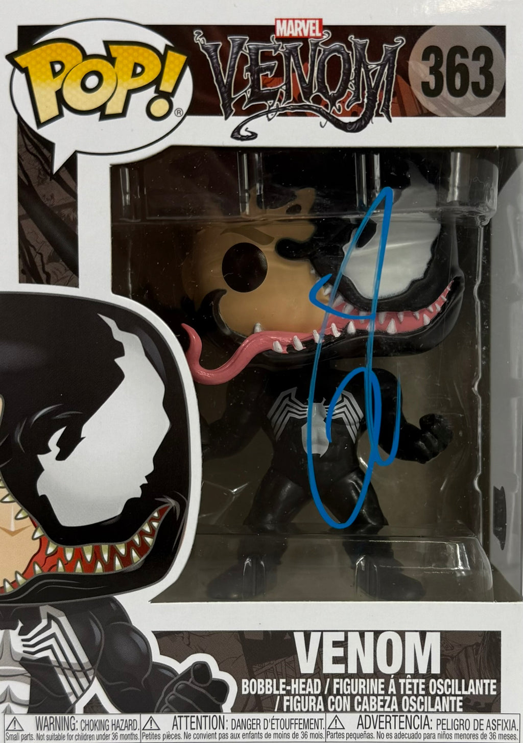 Tom Hardy autographed signed Funko Pop #363 Venom BAS