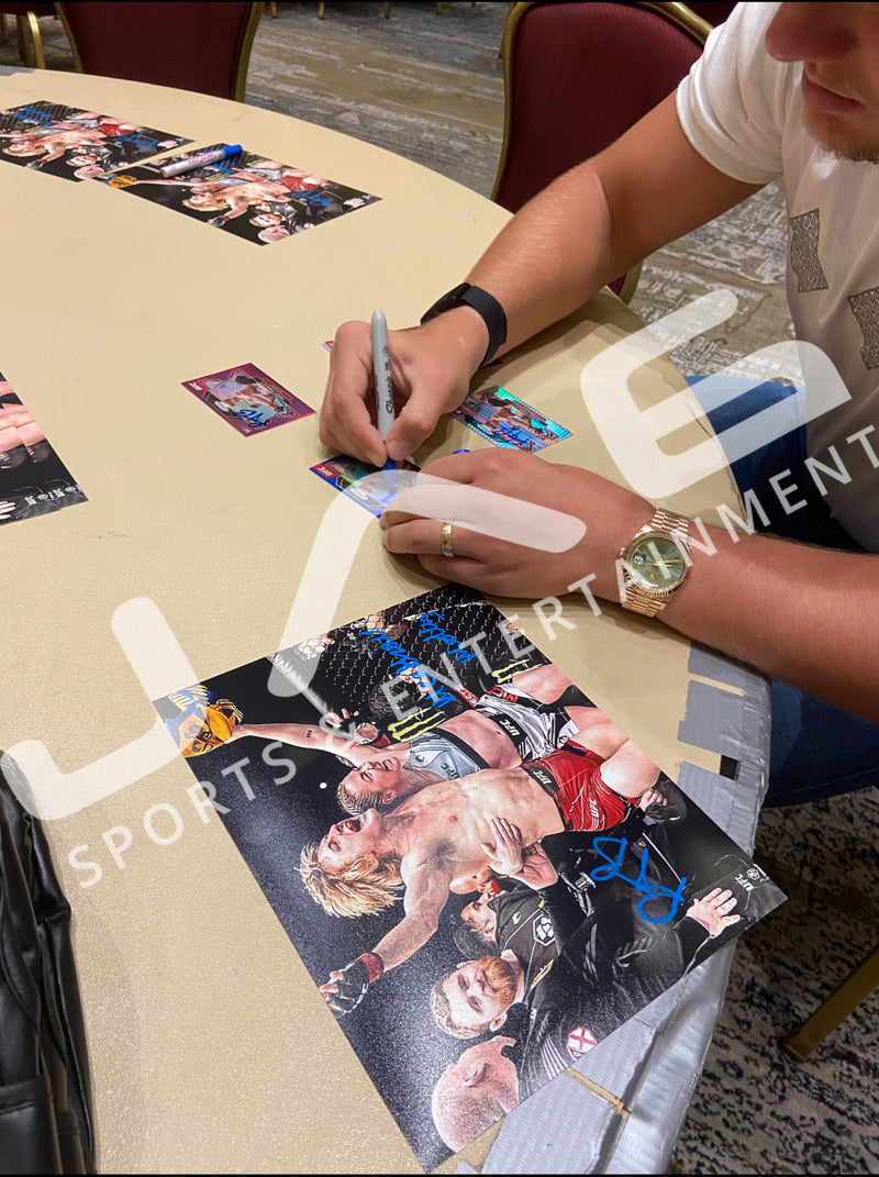 Paddy Pimblett Molly McCann autographed signed 8x10 photo UFC JSA COA