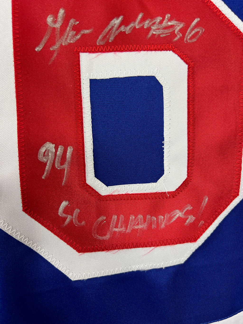 Glenn Anderson signed autographed jersey NHL New York Rangers JSA COA