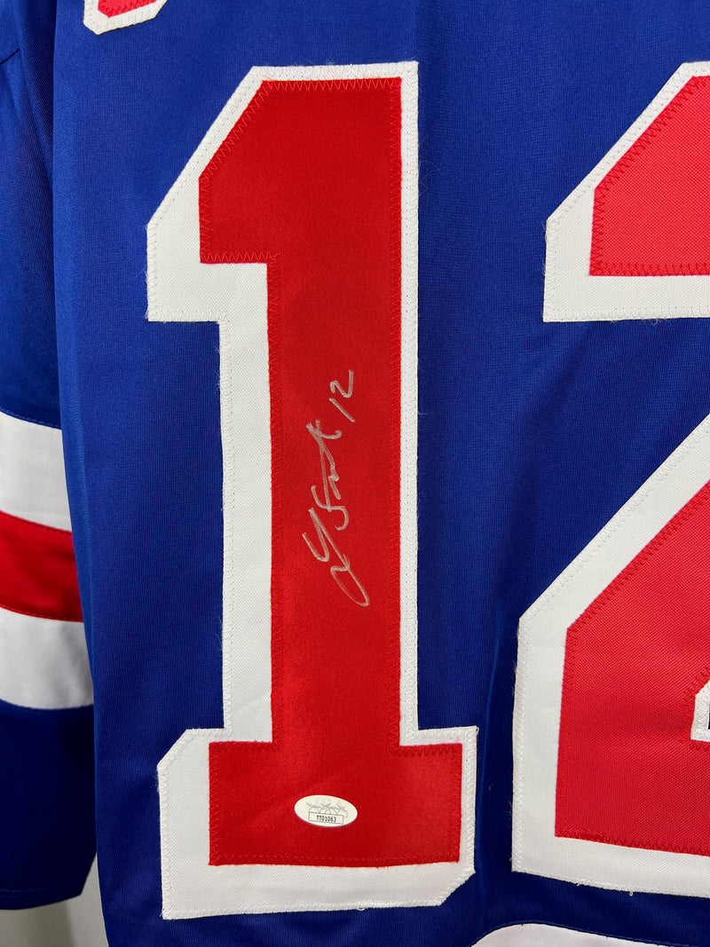 Lee Stempniak autographed signed jersey NHL New York Rangers JSA COA