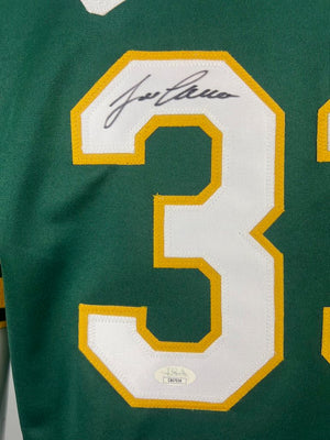 Jose Canseco autographed signed professional STAT jersey JSA COA