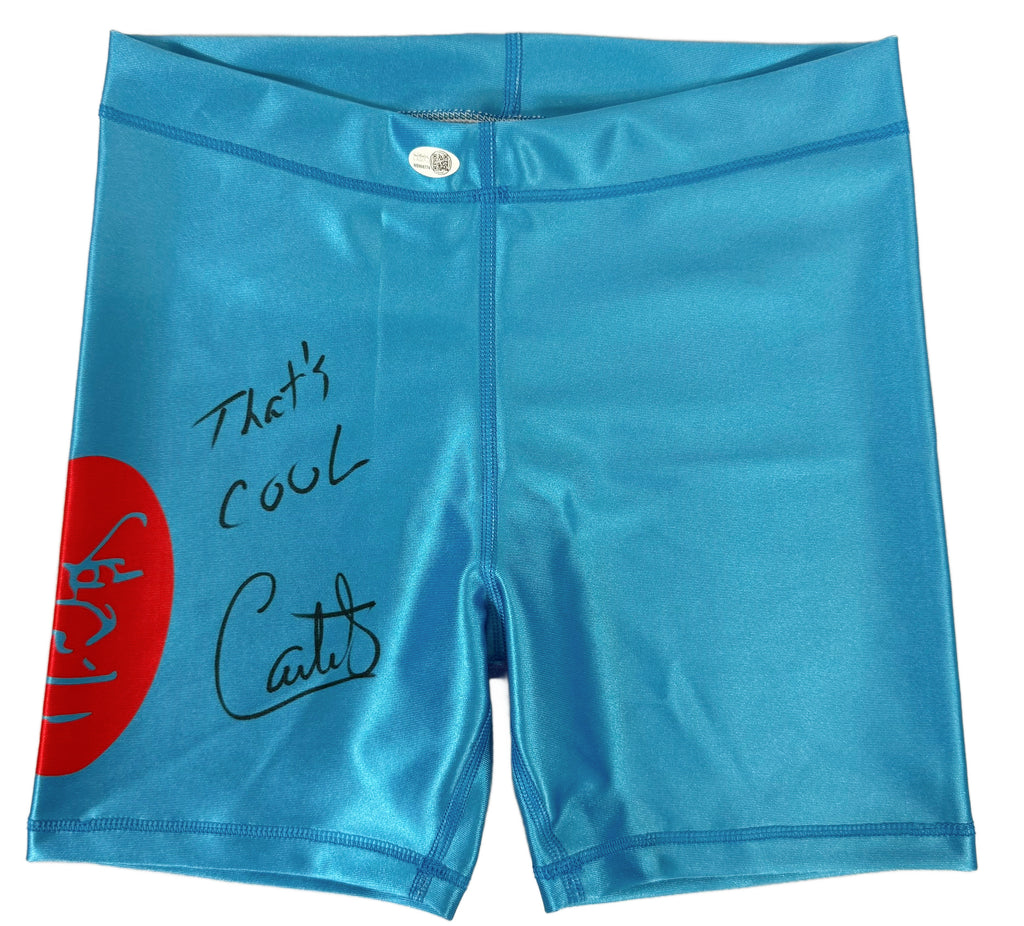 Carlito autographed signed inscribed wrestling shorts WWE JSA LWO WWF
