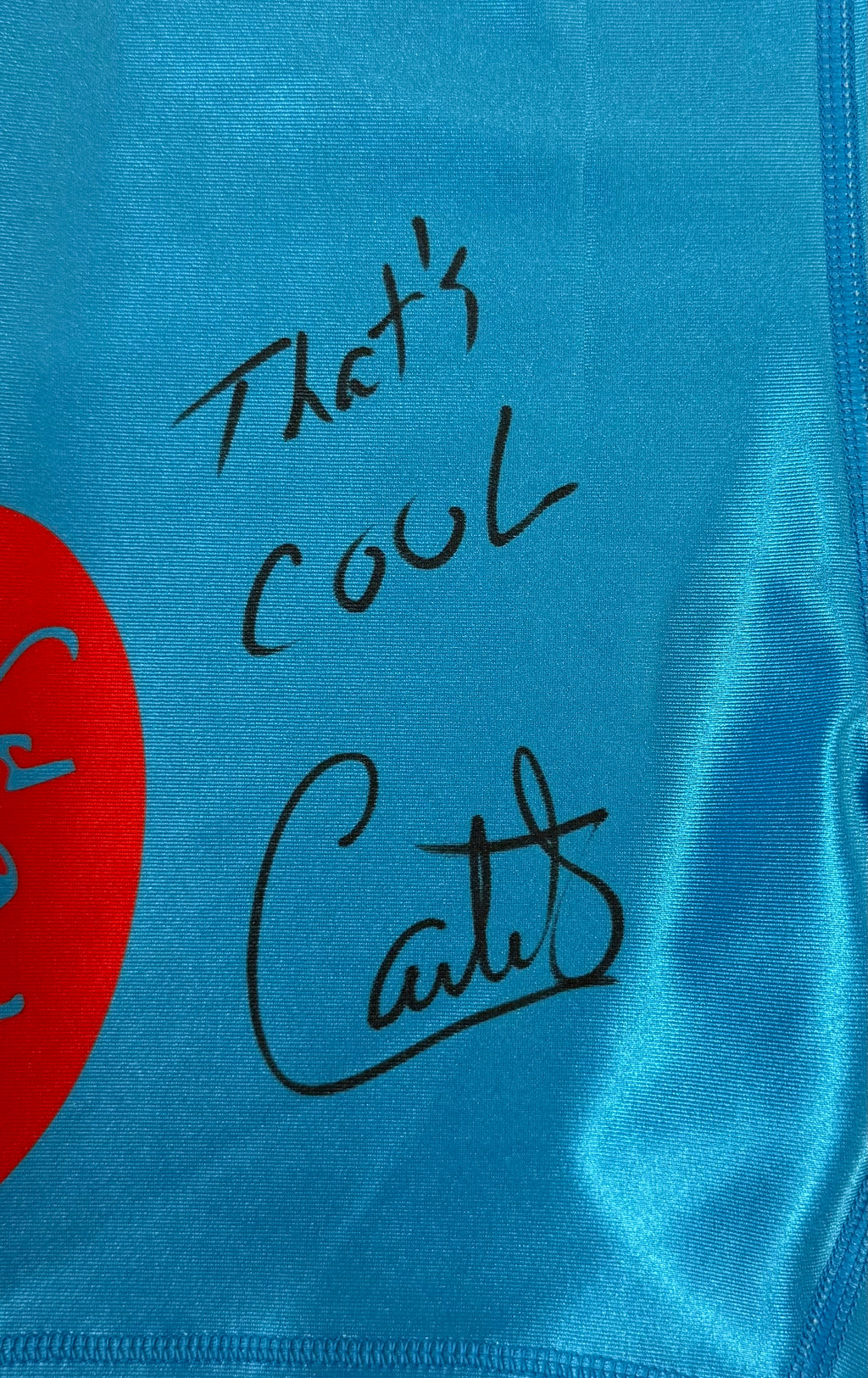 Carlito autographed signed inscribed wrestling shorts WWE JSA LWO WWF