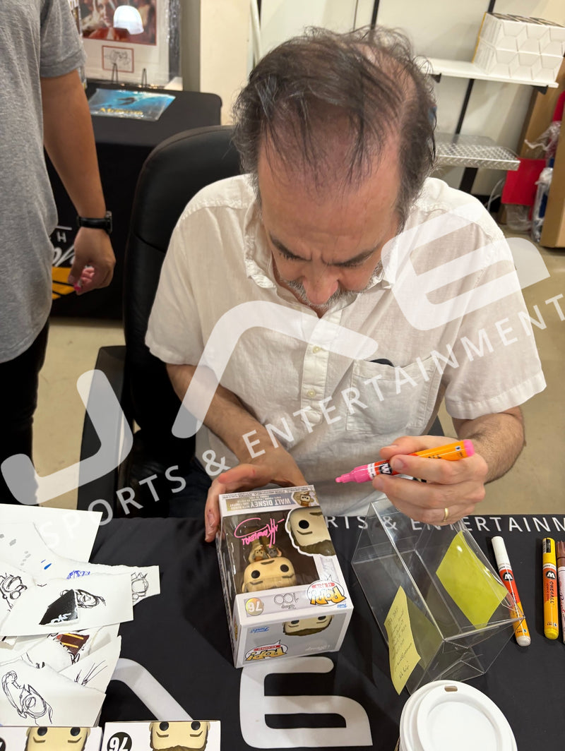 Nik Ranieri autograph signed illustrated full color sketch Funko Pop Disney JSA