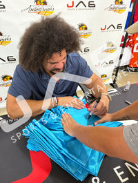 Carlito autographed signed inscribed wrestling shorts WWE JSA LWO WWF