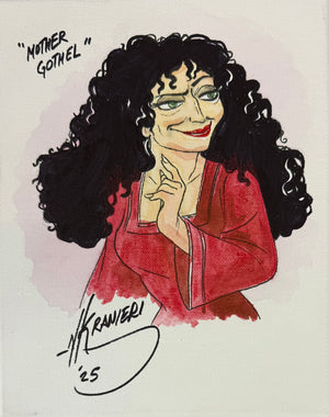 Nik Ranieri signed inscribed Original Artwork 8x10 canvas JSA Rapunzel Disney