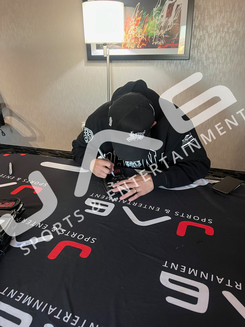 Max Holloway autographed signed glove UFC BAS Blessed