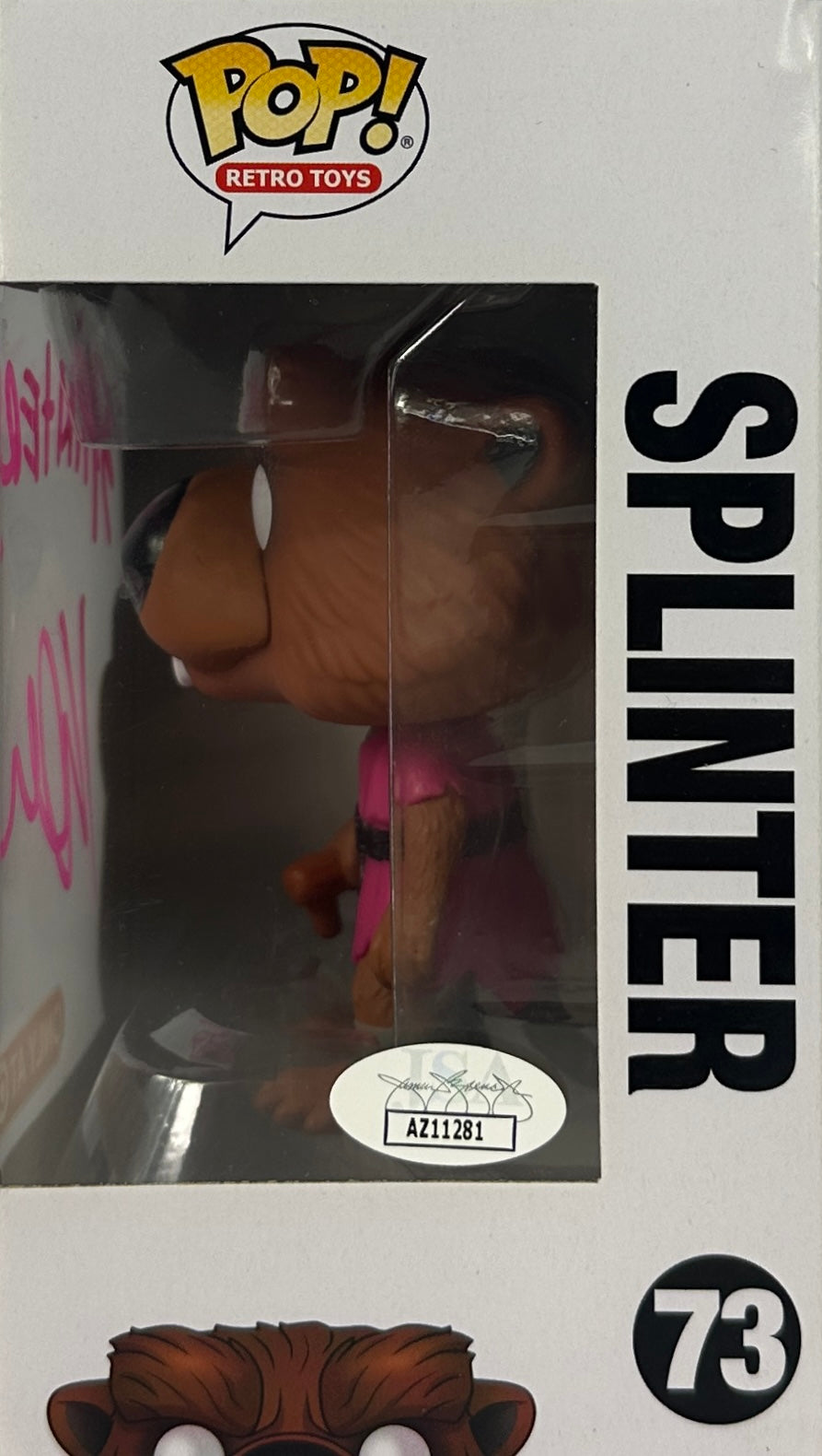 Kevin Clash autographed inscribed Funko Pop #73 JSA COA Splinter