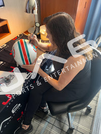 Sean Young signed inscribed full-size helmet Ace Ventura JSA Miami Dolphins Ray Finkel