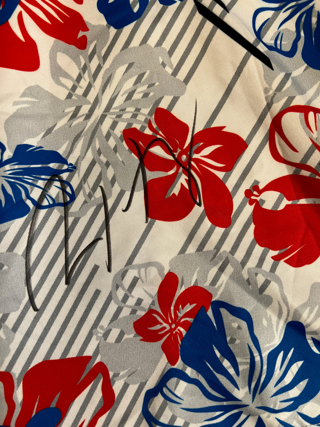 Max Holloway autographed signed shorts UFC BAS Blessed