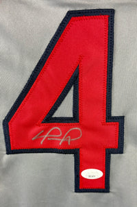 DAVID ORTIZ AUTOGRAPHED SIGNED CUSTOM GREY PRO STYLE JERSEY JSA