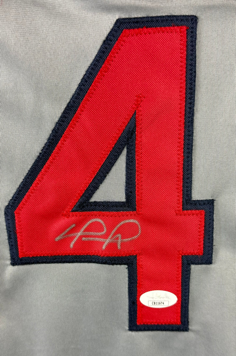 DAVID ORTIZ AUTOGRAPHED SIGNED CUSTOM GREY PRO STYLE JERSEY JSA