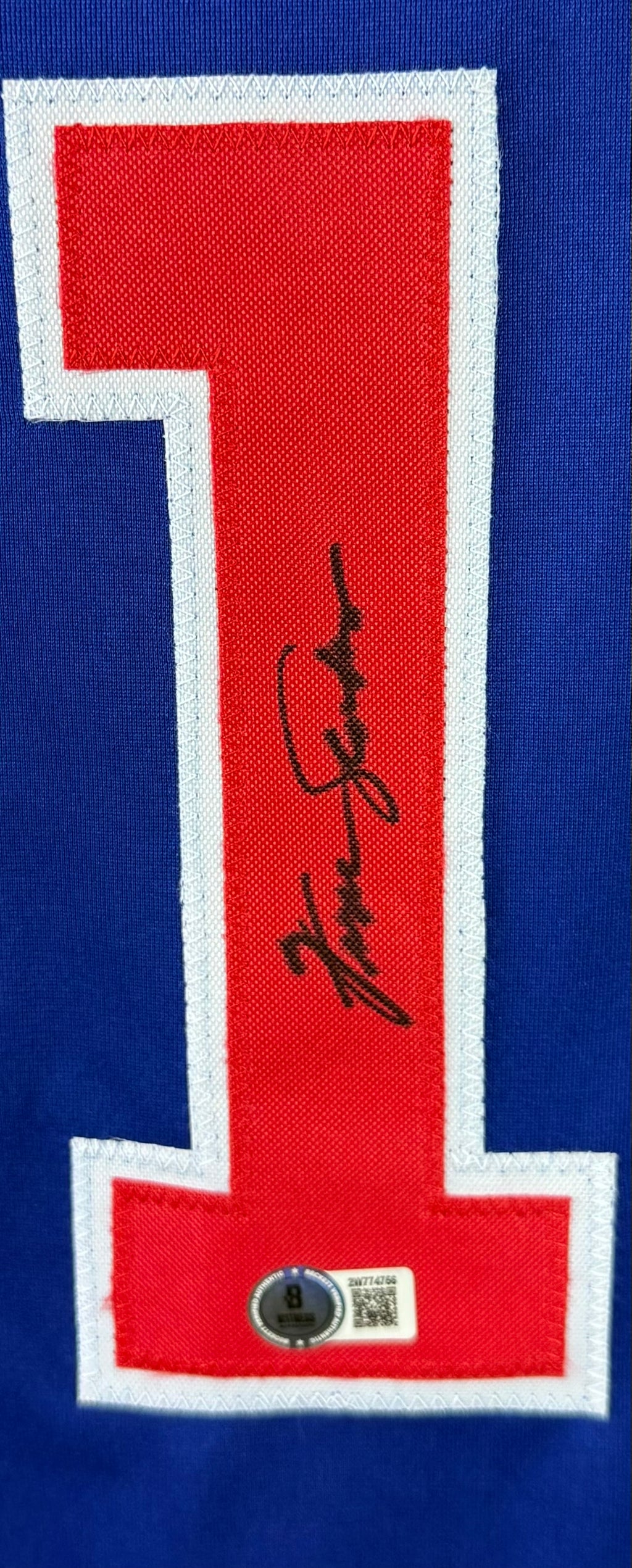 FERGIE JENKINS AUTOGRAPHED SIGNED CUSTOM BLUE PRO STYLE JERSEY BAS