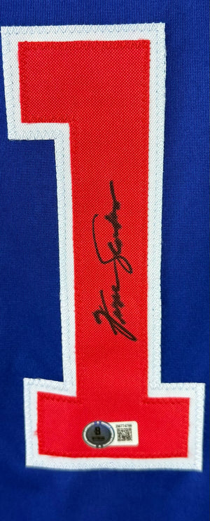 FERGIE JENKINS AUTOGRAPHED SIGNED CUSTOM BLUE PRO STYLE JERSEY BAS