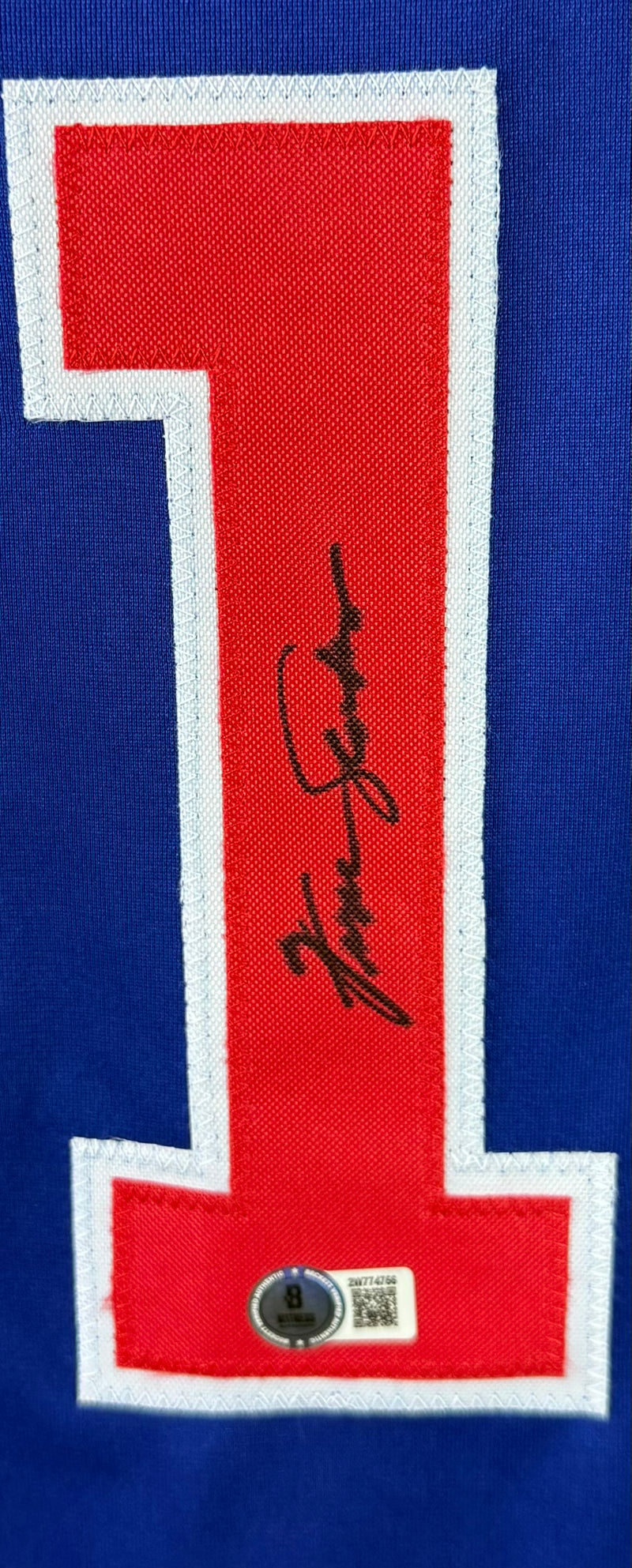 FERGIE JENKINS AUTOGRAPHED SIGNED CUSTOM BLUE PRO STYLE JERSEY BAS