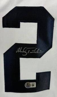 MICKEY TETTLETON AUTOGRAPHED SIGNED WHITE PRO STYLE JERSEY BAS