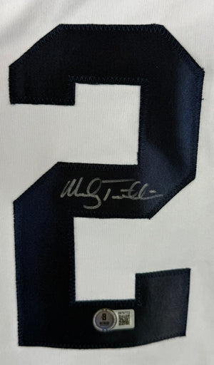 MICKEY TETTLETON AUTOGRAPHED SIGNED WHITE PRO STYLE JERSEY BAS