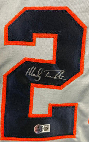 MICKEY TETTLETON AUTOGRAPHED SIGNED GREY PRO STYLE JERSEY BAS