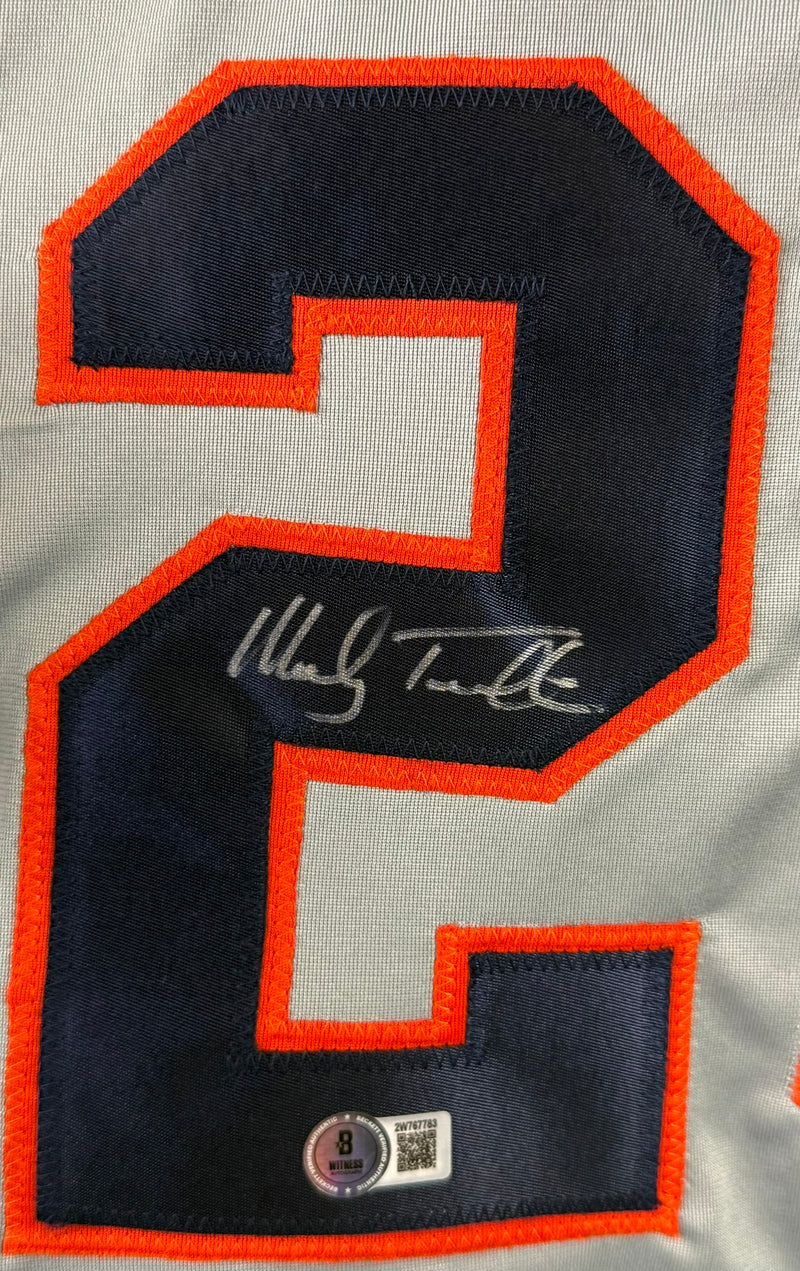 MICKEY TETTLETON AUTOGRAPHED SIGNED GREY PRO STYLE JERSEY BAS