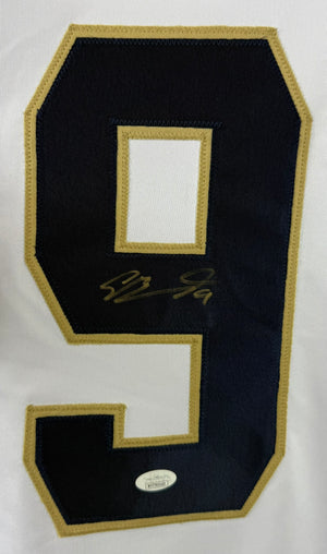 SAM BENNETT AUTOGRAPHED SIGNED WHITE PRO STYLE JERSEY JSA