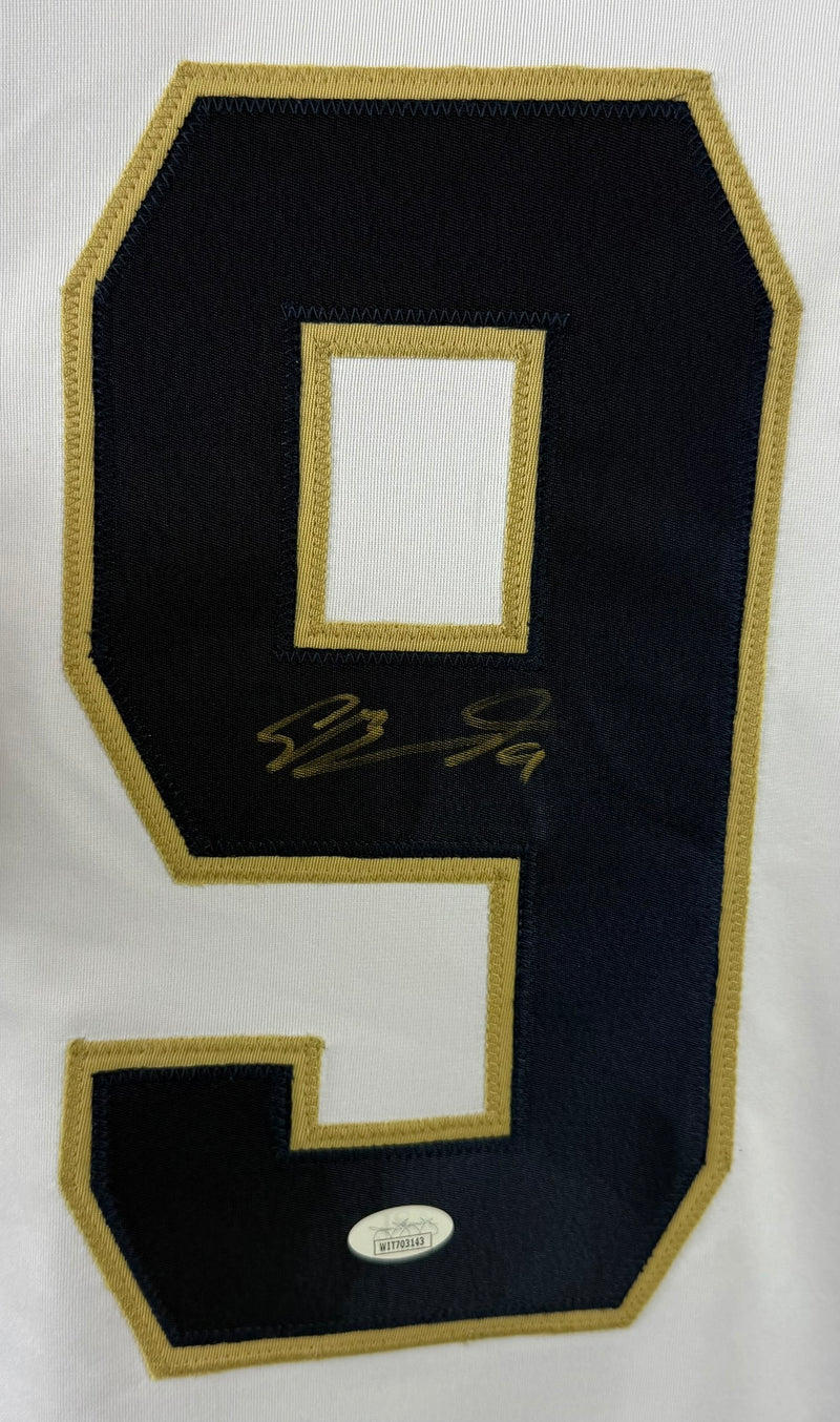 SAM BENNETT AUTOGRAPHED SIGNED WHITE PRO STYLE JERSEY JSA