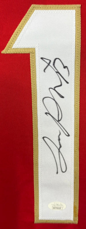 SAM REINHART AUTOGRAPHED SIGNED RED PRO STYLE JERSEY JSA