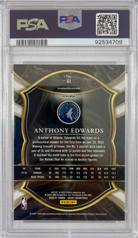 Anthony Edwards card 2021 Panini RC #61 NBA Georgia Bulldogs PSA Encap GM 10