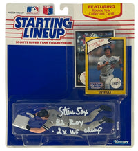 Steve Sax signed inscribed Starting Lineup MLB Los Angeles Dodgers PSA Yankees
