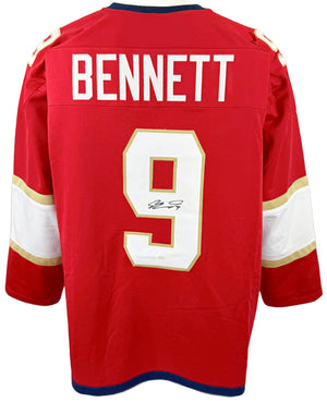 SAM BENNETT AUTOGRAPHED SIGNED RED PRO STYLE JERSEY JSA