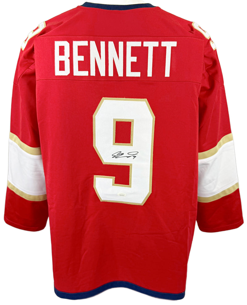 SAM BENNETT AUTOGRAPHED SIGNED RED PRO STYLE JERSEY JSA