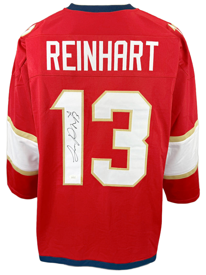 SAM REINHART AUTOGRAPHED SIGNED RED PRO STYLE JERSEY JSA