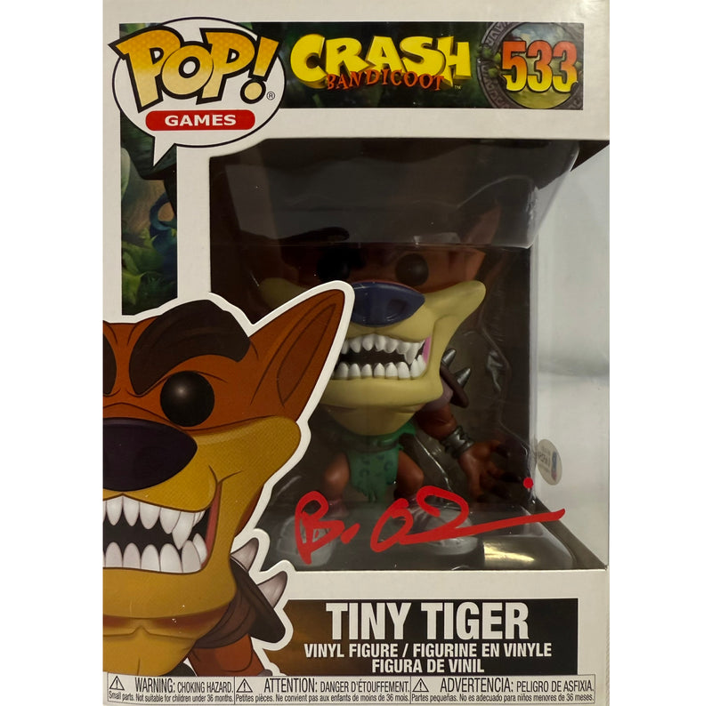Brendan O'Brien autographed signed Funko Pop #533 BAS Crash Bandicoot Tiny Tiger