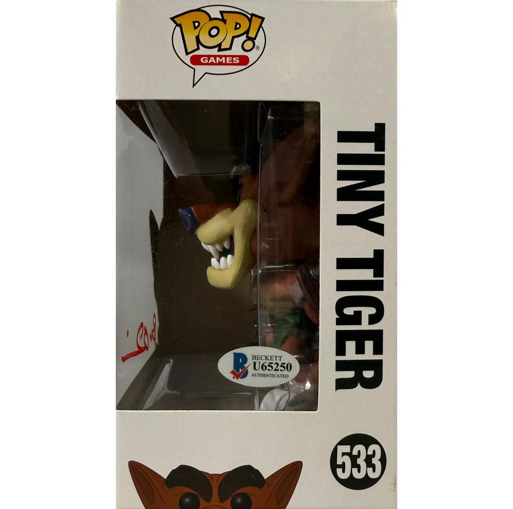 Brendan O'Brien autographed signed Funko Pop #533 BAS Crash Bandicoot Tiny Tiger