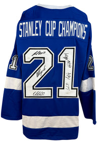 Team signed Stanley Cup Champions signed jersey Tampa Bay Lightning JSA COA