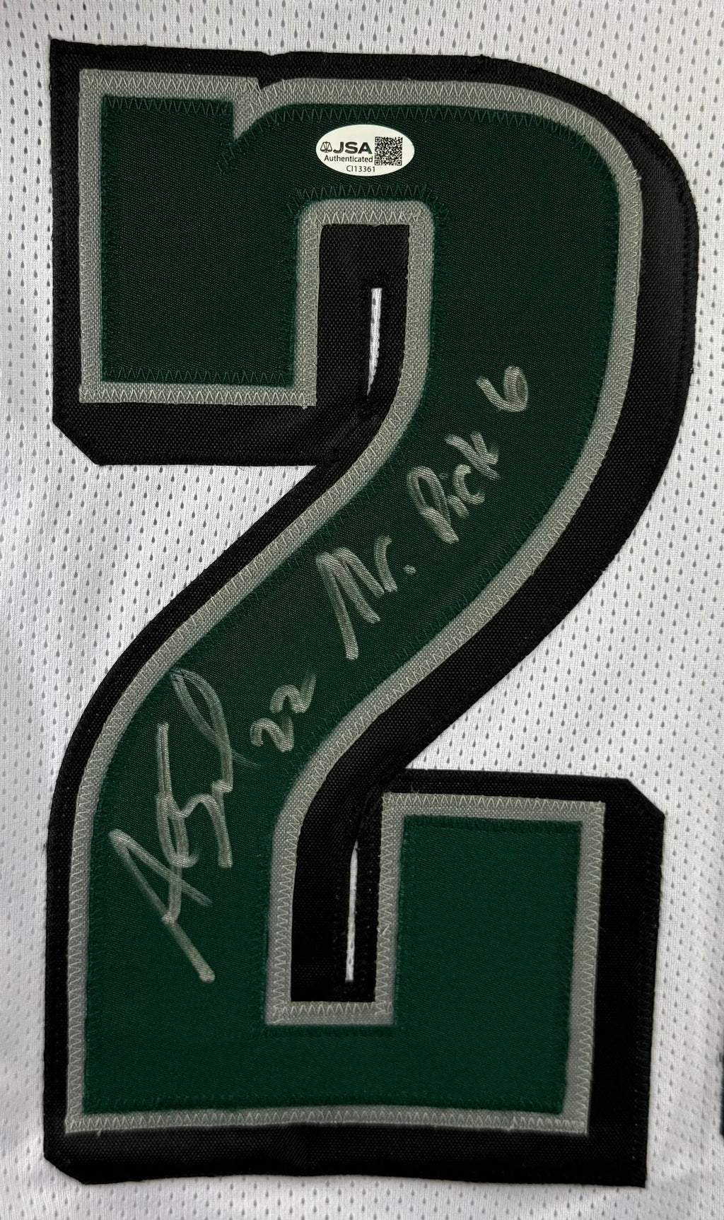 ASANTE SAMUEL SR. SIGNED INSCRIBED CUSTOM WHITE PRO STYLE AUTOGRAPHED JERSEY JSA COA