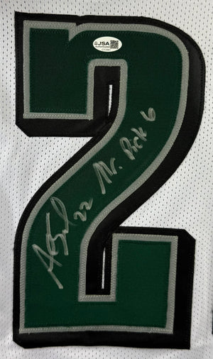 ASANTE SAMUEL SR. SIGNED INSCRIBED CUSTOM WHITE PRO STYLE AUTOGRAPHED JERSEY JSA COA