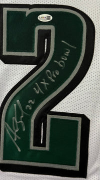 ASANTE SAMUEL SR. AUTOGRAPHED INSCRIBED CUSTOM WHITE PRO STYLE JERSEY JSA