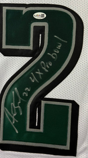 ASANTE SAMUEL SR. AUTOGRAPHED INSCRIBED CUSTOM WHITE PRO STYLE JERSEY JSA
