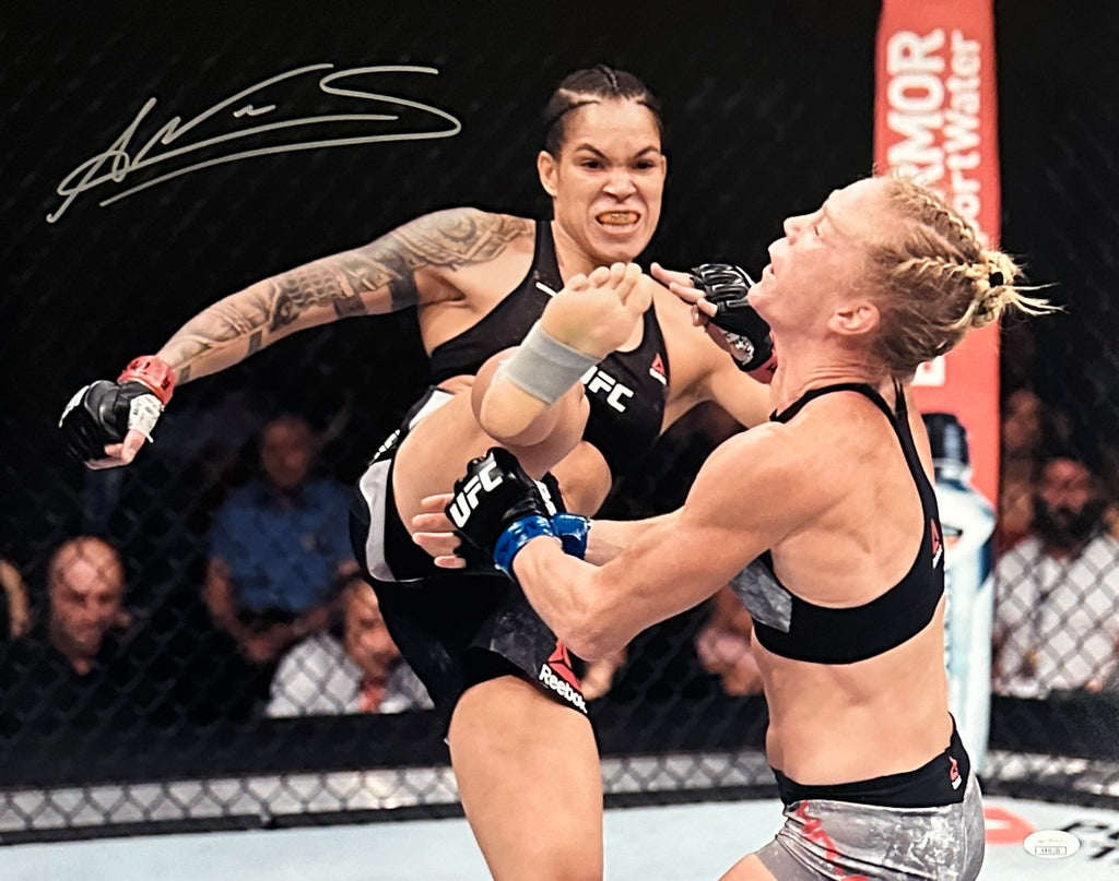 Amanda Nunes autographed signed UFC 16x20 photo JSA COA Holly Holm