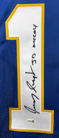 Jeremy Sumpter autographed inscribed jersey Friday Night Lights JSA J.D McCoy